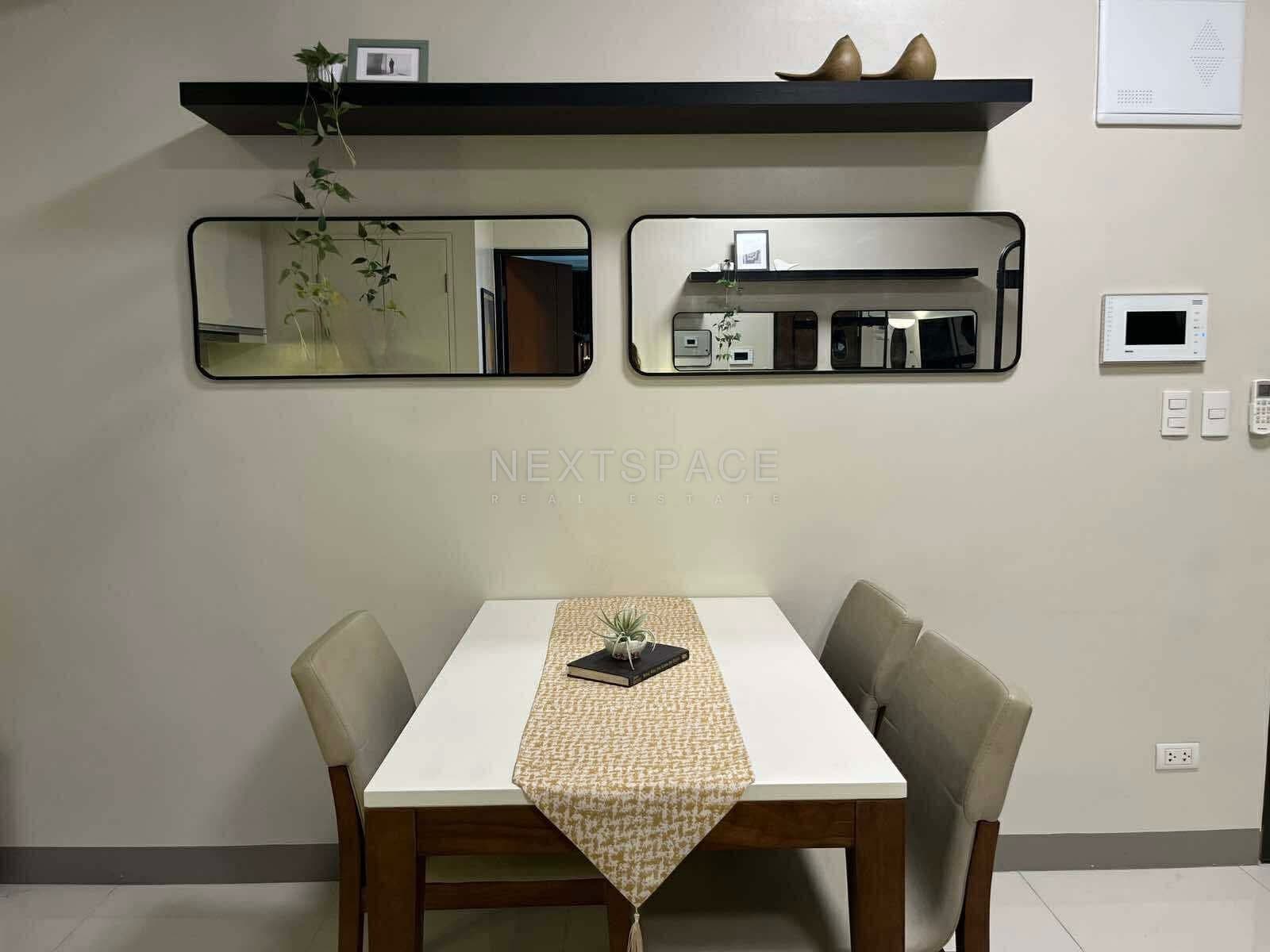 One Uptown Residences Furnished 1BR Unit with Parking FOR LEASE